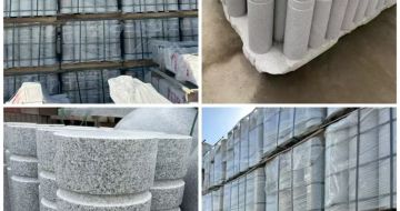 遂宁 芝麻白花岗岩挡车柱、隔离柱多少钱