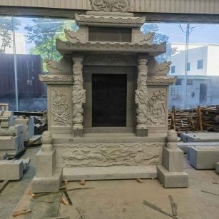 遂宁 芝麻灰高档墓碑、土墓，一套也支持定做