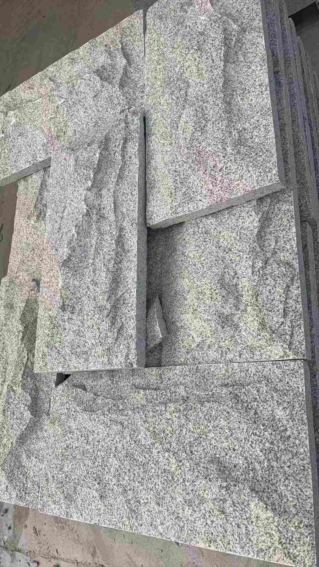 遂宁 芝麻白自然面花岗岩成品板